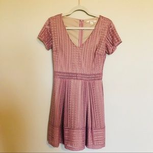 Pink lace mini dress, size small